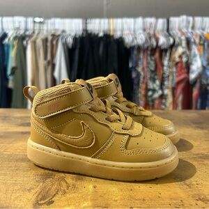 Nike Court Borough "Wheat" Mid 2 Toddler Shoes 7C